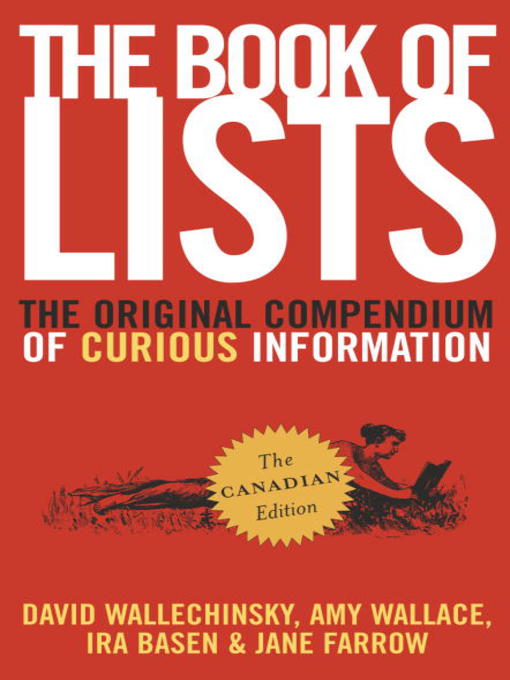 Title details for The Book of Lists by David Wallechinsky - Available